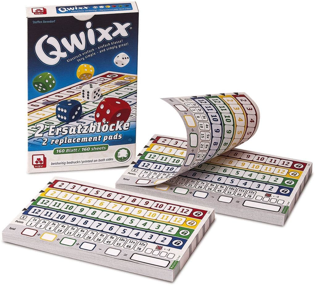 Nürnberger Spielkarten - Qwixx - Natureline, Ersatzblöcke