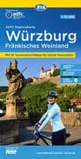 ADFC-Regionalkarte Würzburg Fränkisches Weinland, 1:75.000, mit Tagestourenvorschlägen, reiß- und we