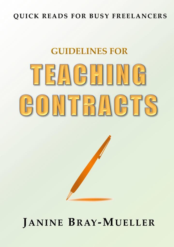 Guidelines for Teaching Contracts: Setting Up Payment Rules from the Outset