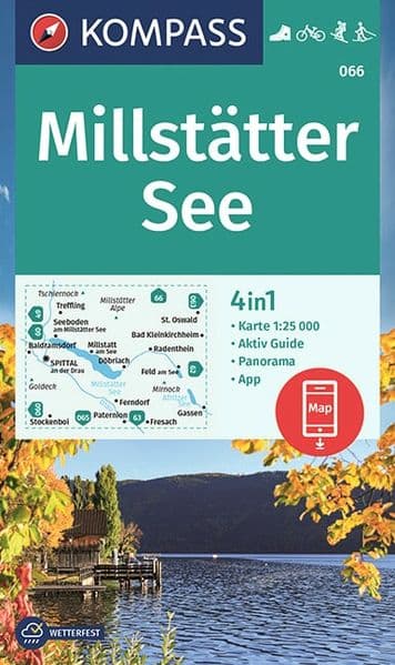 KOMPASS Wanderkarte 066 Millstätter See 1:25.000