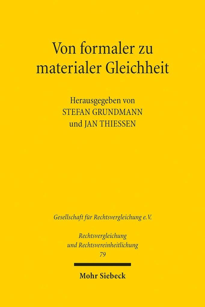 Von formaler zu materialer Gleichheit