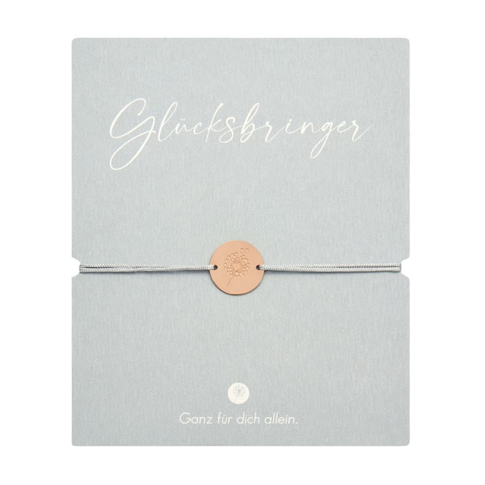 Armband - "Glücksbringer" - rosévergoldet - Pusteblume