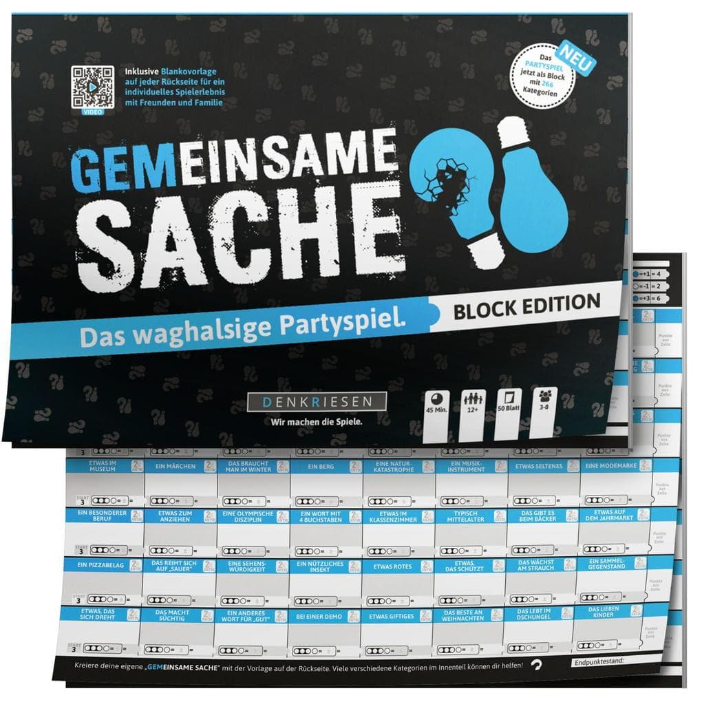 PARTYFIEBER - GEMEINSAME SACHE Block Edition "Das waghalsige Partyspiel"