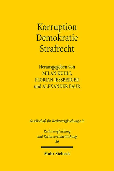 Korruption - Demokratie - Strafrecht