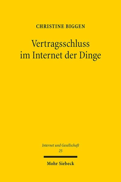 Vertragsschluss im Internet der Dinge