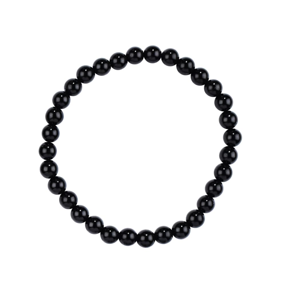 Armband, Schörl (stab.), 06mm Kugeln