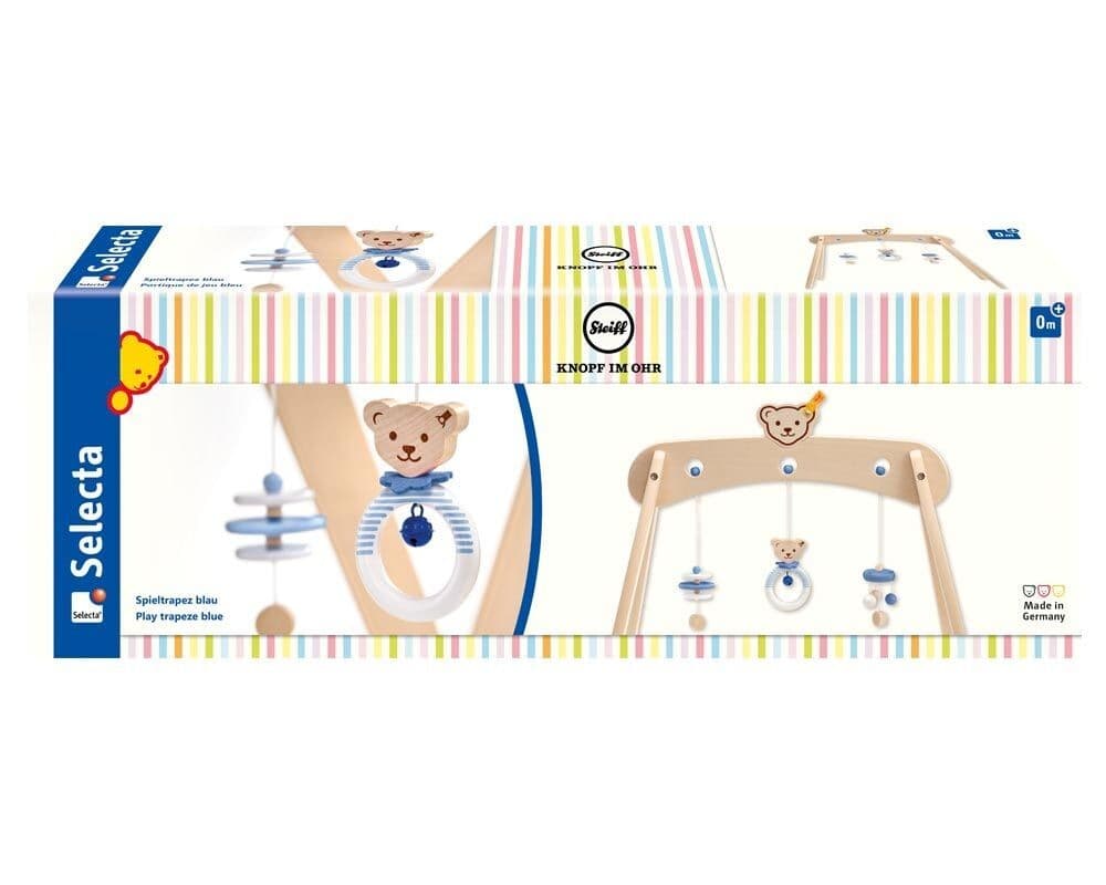 Selecta 64307 - Spieltrapez blau aus Massivholz, 59 cm