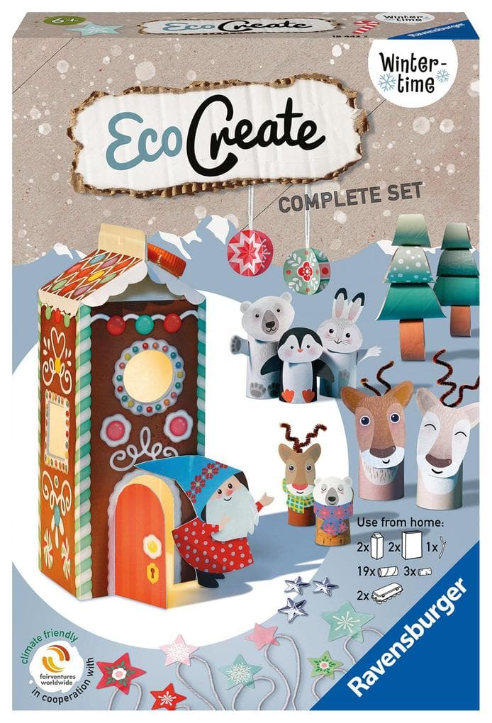 Ravensburger EcoCreate 18442 - Wintertime - Kinder ab 6 Jahren