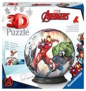 Ravensburger 3D Puzzle 11496 - Puzzle-Ball Avengers - 72 Teile - Puzzle-Ball für Superhelden und Mar