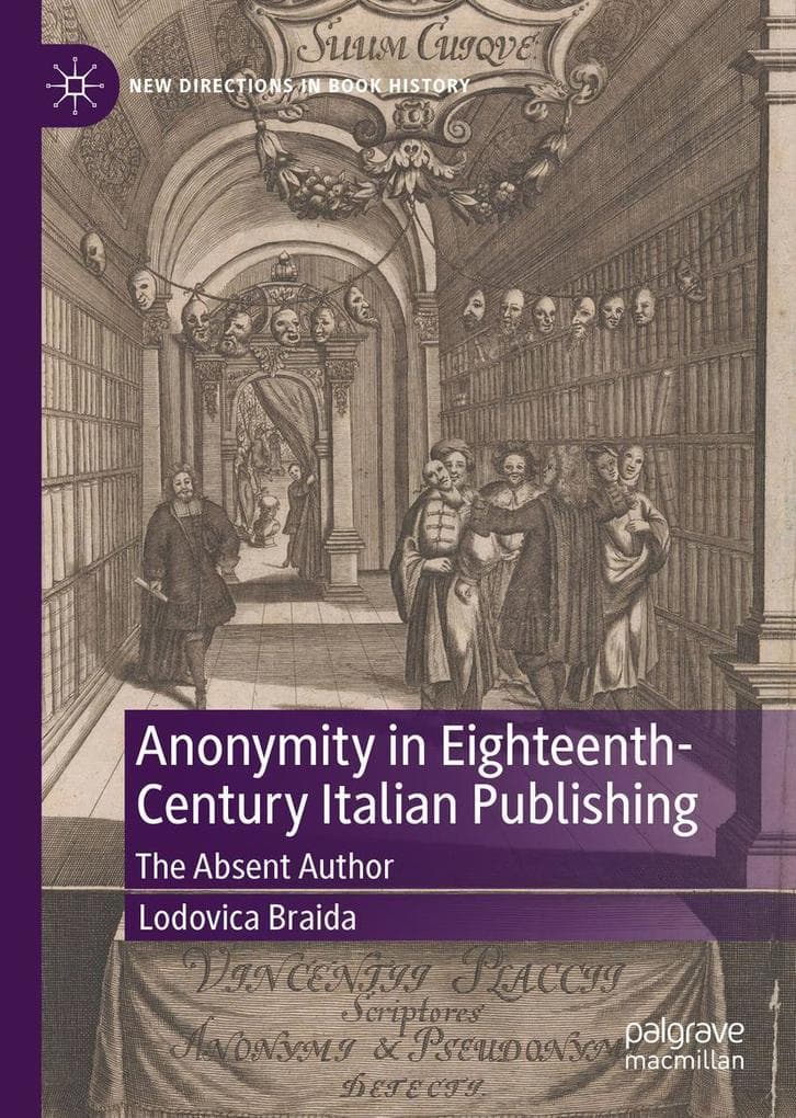 Anonymity in Eighteenth-Century Italian Publishing
