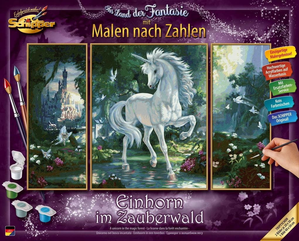 Schipper Malen nach Zahlen - Einhorn im Zauberwald (Tripty)