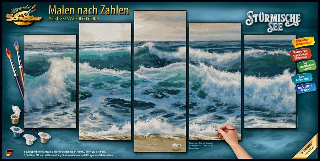 Schipper Malen nach Zahlen - Stürmische See