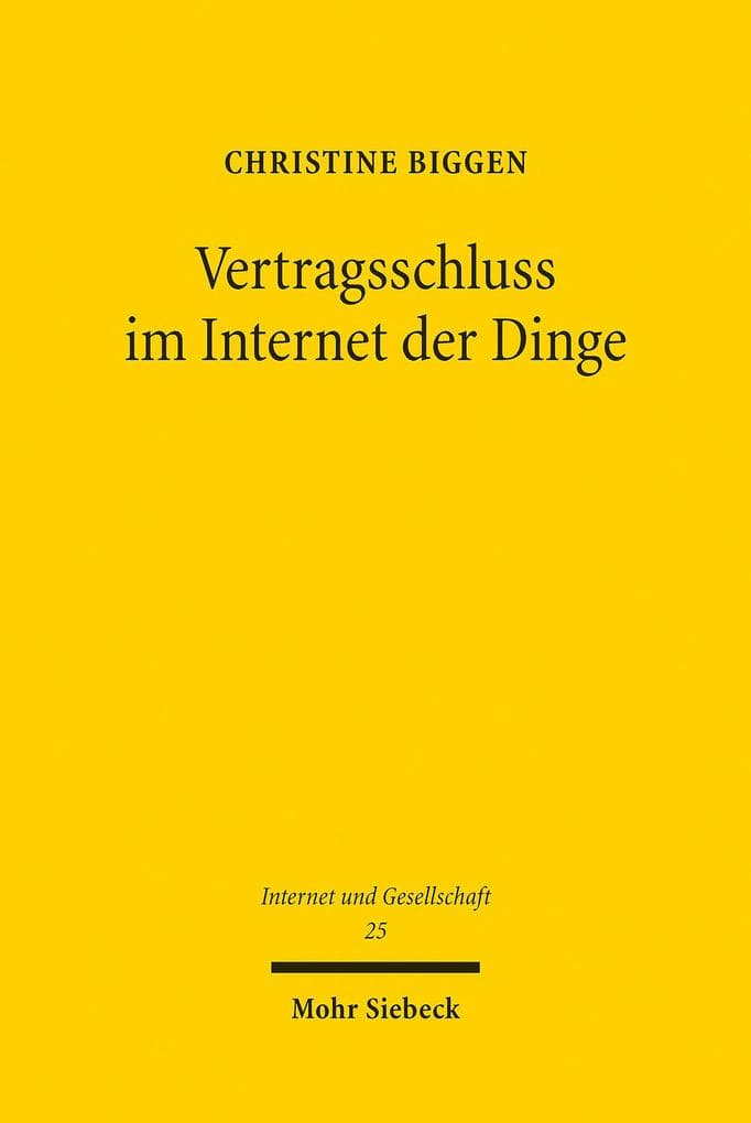 Vertragsschluss im Internet der Dinge