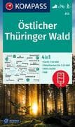 KOMPASS Wanderkarte 813 Östlicher Thüringer Wald 1:50.000