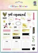 URSUS Dekorationsartikel Glitzer-Sticker Bullet Journal