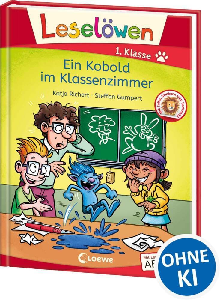 Leselöwen 1. Klasse - Ein Kobold im Klassenzimmer: Mit Leselernschrift ABeZeh - Erstlesebuch für Kinder ab 6 Jahren