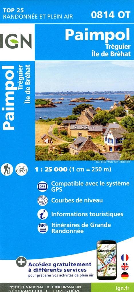 Paimpol Treguier -Ile de Brehat 1:25 000