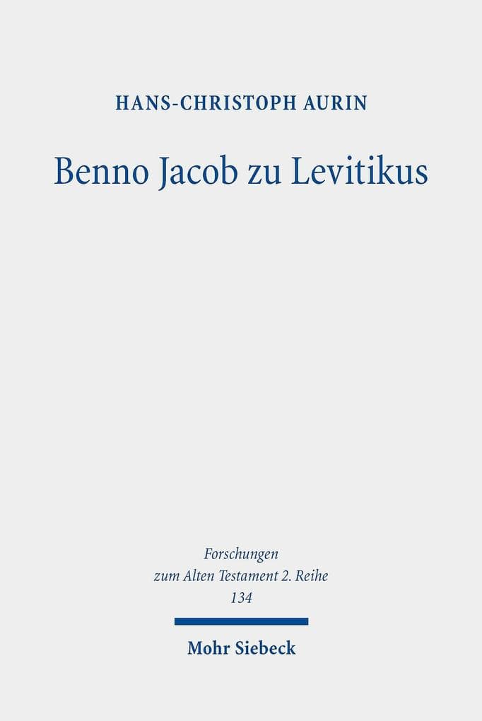 Benno Jacob zu Levitikus
