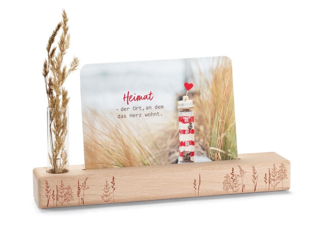 Vasen- und Kartenständer Gräser