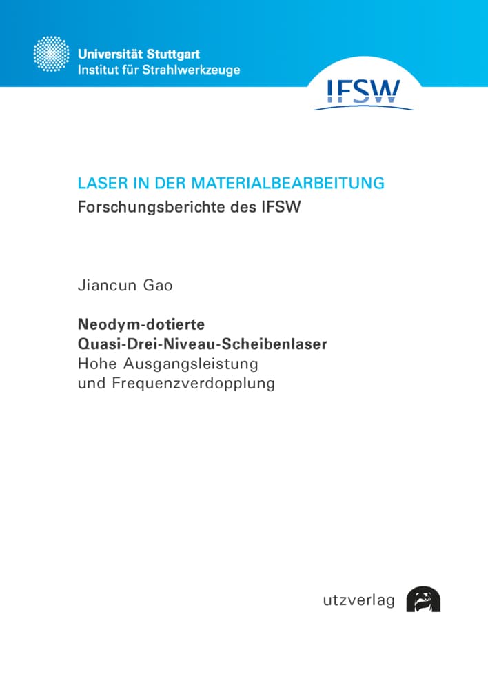Neodym-dotierte Quasi-Drei-Niveau-Scheibenlaser