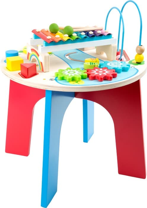 small foot 10321 - Motorik- und Musiktisch 2in1, Spielhöhe: 32 cm