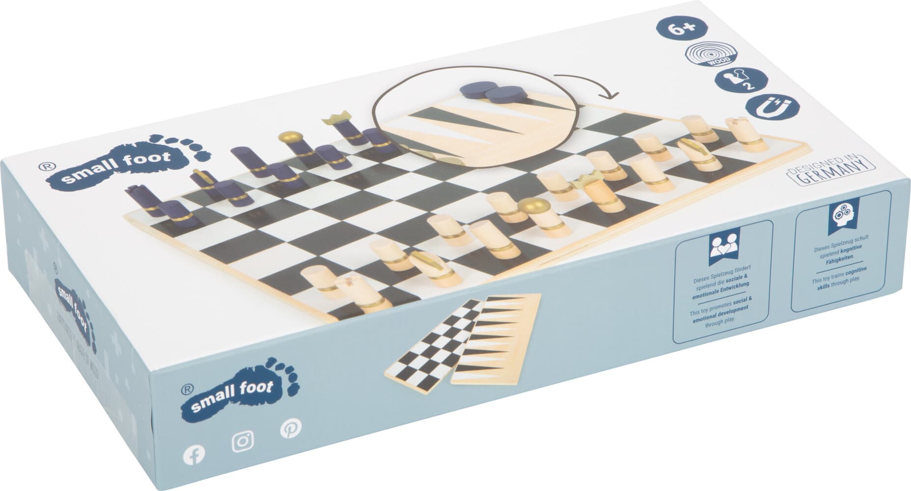 small foot - Gold Edition - Schach und Backgammon