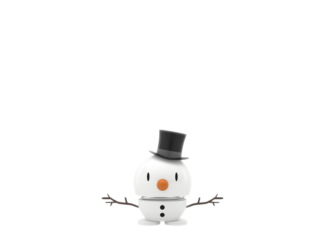 Hoptimist Snowman S White