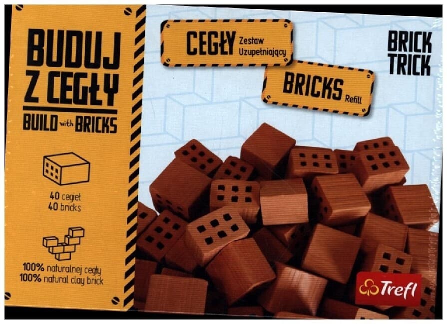 Trefl - Brick Trick Bau mit den Ziegeln - Volle Ziegel, 40 Teile