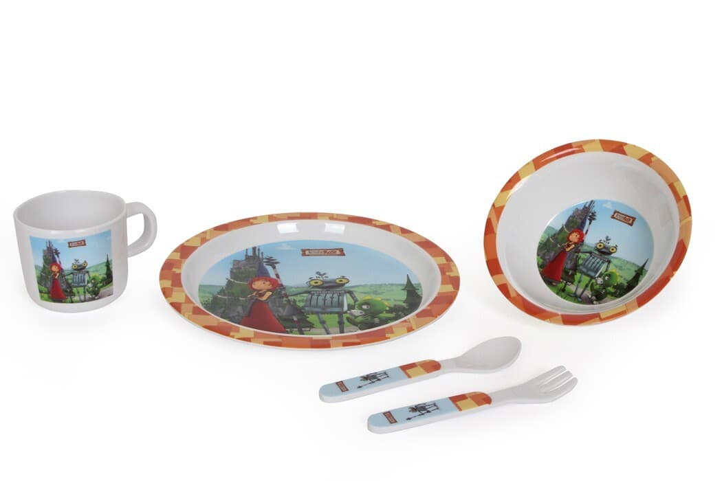 Small foot 9928 - Ritter Rost, Kindergeschirr, Kunststoff, 5-teilig