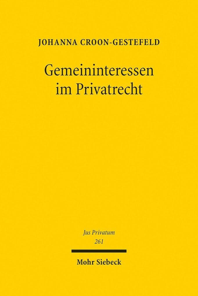 Gemeininteressen im Privatrecht