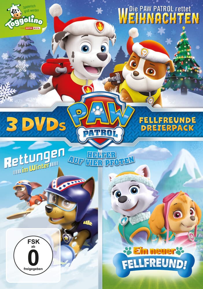 Paw Patrol: Die Paw Patrol rettet Weihnachten, Paw Patrol: Rettungen im Winter & Paw Patrol: Ein neuer Fellfreund!