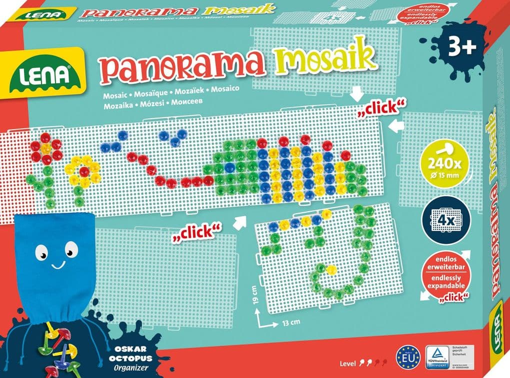 Lena - Mosaik Set Panoramabild XL transparent 15 mm, Faltschachtel