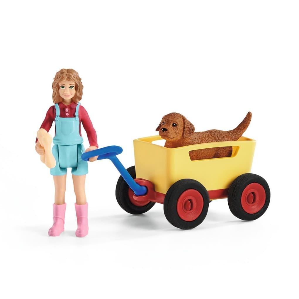 Schleich Farm World 42543 - Bollerwagen-Ausflug