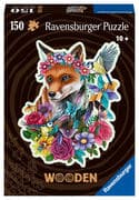 Ravensburger Puzzle 17512 - Bunter Fuchs - 150 Teile Kontur-Holzpuzzle mit stabilen, individuellen P