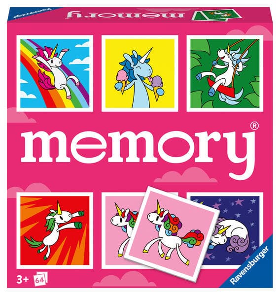 Ravensburger memory® Einhörner - 20924 - der Spieleklassiker für Einhorn-Fans, Merkspiel für 2-8 Spieler ab 3 Jahren