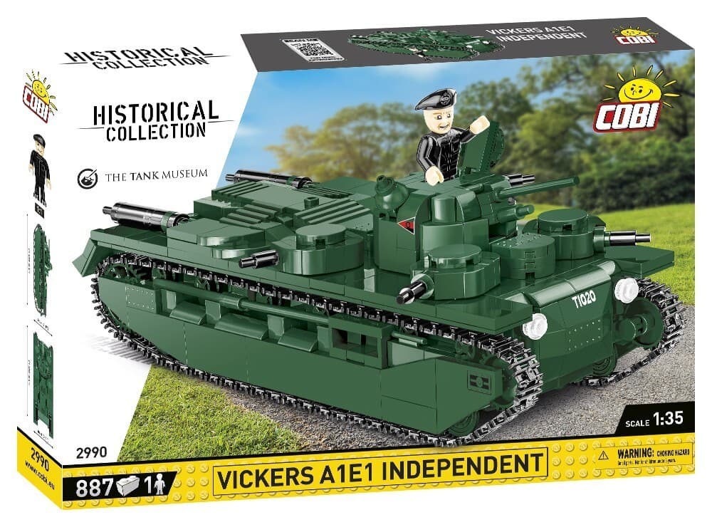 COBI Historical Collection 2990 - Vickers A1E1 Independent Panzer + 1 Figur
