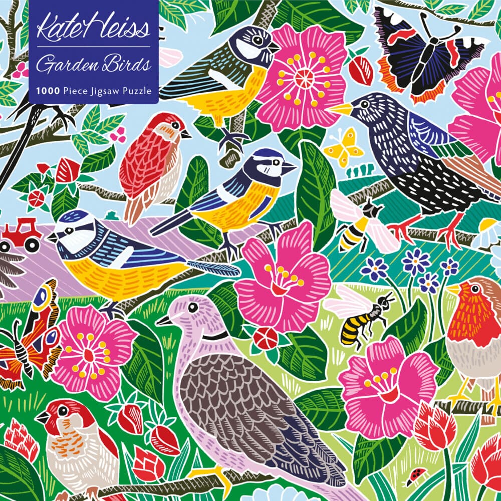 Adult Jigsaw Puzzle: Kate Heiss: Garden Birds
