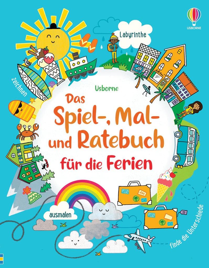 3. James Maclaine, Lucy Bowman, Rebecca Gilpin: Das Spiel-, Mal- und Ratebuch für die Ferien