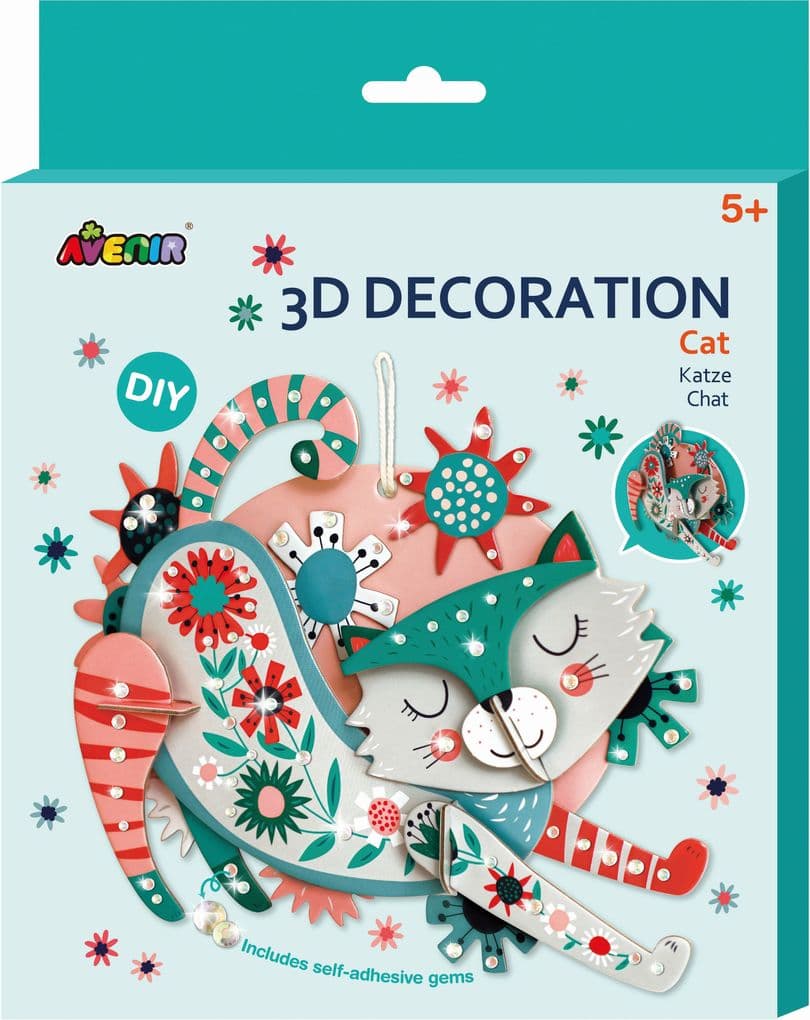 Avenir - 3D Dekoration Katze