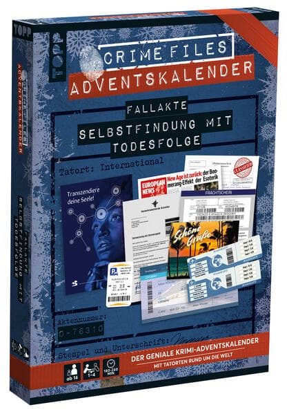 Crime Files - Fallakte: Selbstfindung mit Todesfolge: Der Krimi-Adventskalender mit Tatorten rund um