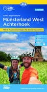 ADFC-Regionalkarte Münsterland West / Flusslandschaft Achterhoek, 1:75.000, mit Tagestourenvorschläg