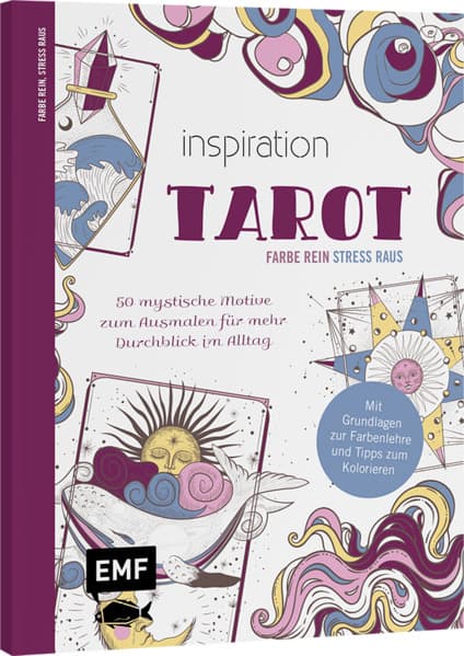 Inspiration Tarot - 50 mystische Motive zum Ausmalen für mehr Durchblick im Alltag