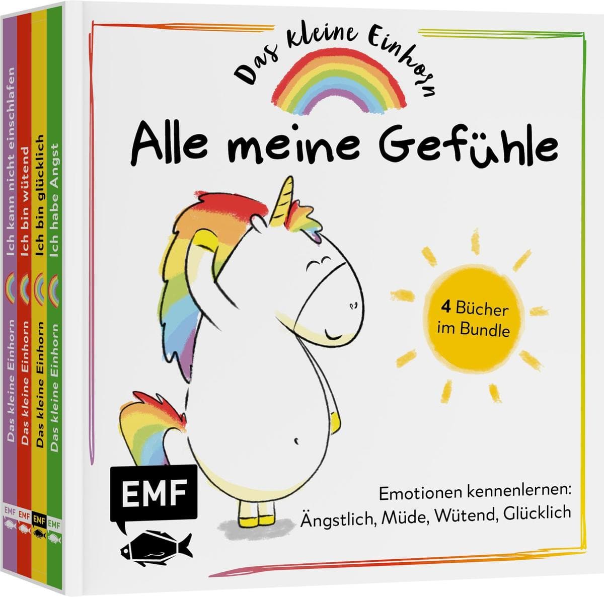 Alle meine Gefühle - Emotionen kennenlernen mit dem kleinen Einhorn: 4 Bücher im Bundle: Ängstlich, Müde, Wütend, Glücklich