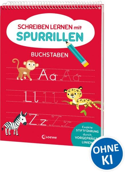 6. Schreiben lernen mit Spurrillen - Buchstaben