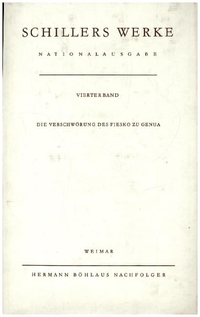 Die Verschwörung des Fiesko zu Genua