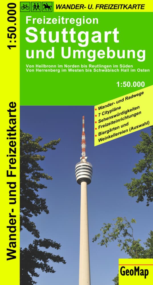 GeoMap Karte Freizeitregion Stuttgart und Umgebung