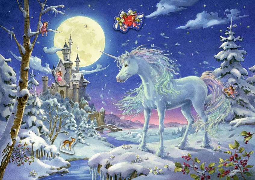 Coppenrath - Einhorn im Zauberwald, Sticker-Adventskalender