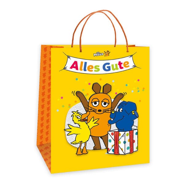 Trötsch Die Maus Alles Gute Geschenktasche groß 3D