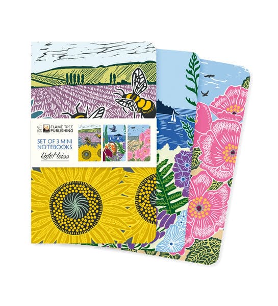 Kate Heiss Set of 3 Mini Notebooks
