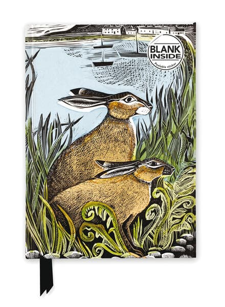 Angela Harding: Rathlin Hares (Foiled Blank Journal)